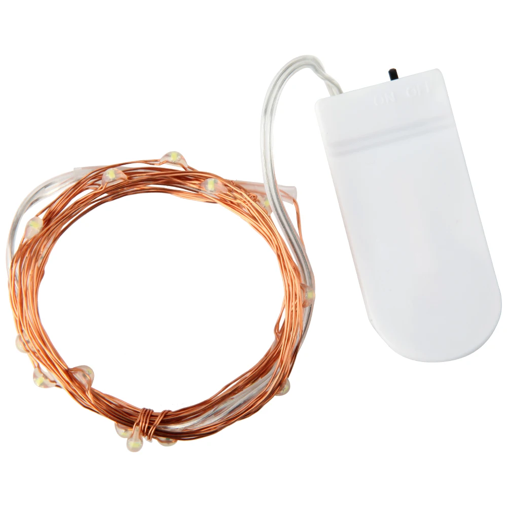 

1m 2m Waterproof Fairy Light CR2032 Battery Powered LED Mini Christmas Light Copper Wire String Light for Wedding Decoration