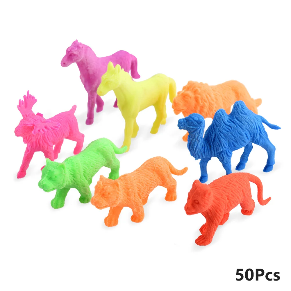 Animals 50 шт. мультфильм динозавр животное с кристаллами почвы гидрогель грязи растущие шарики вода желе гель воды бусины дома аквариума украшения - Цвет: Animals