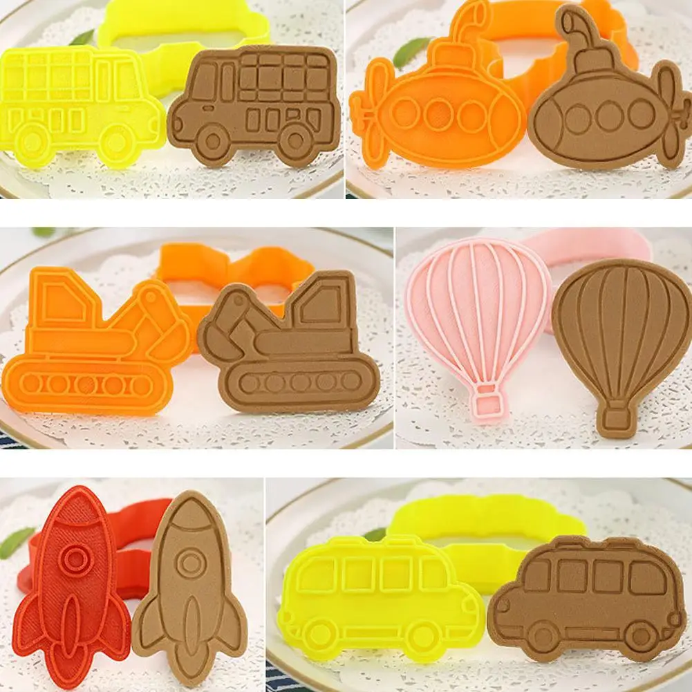 Мультяшная форма для глазировки печенья автомобиля самолета серии сделай сам