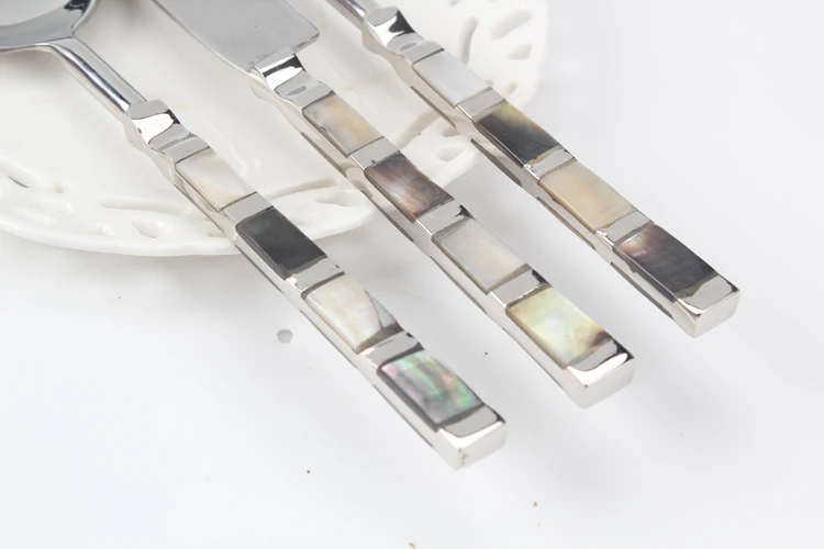 Корпус из нержавеющей стали бамбуковые западные столовые приборы 3 шт.