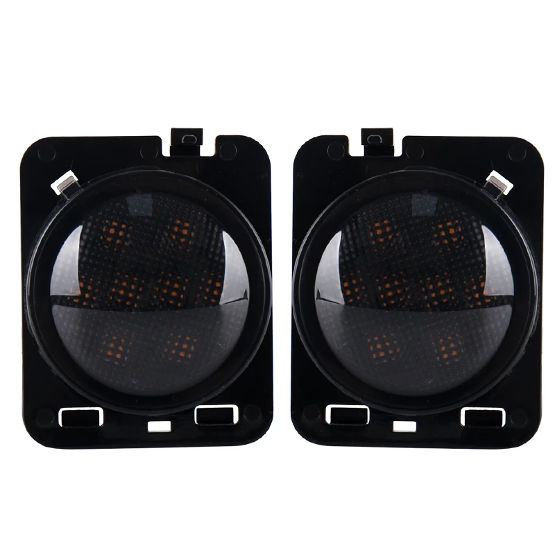 Дымчатые линзы Желтый светодиодный поворотник + Fender боковые габаритные парковка