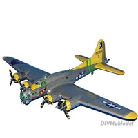 diymymodei66cm b 17g aerial fortress bomber aircraft diy 3d paper card model building sets construction toys military model 147