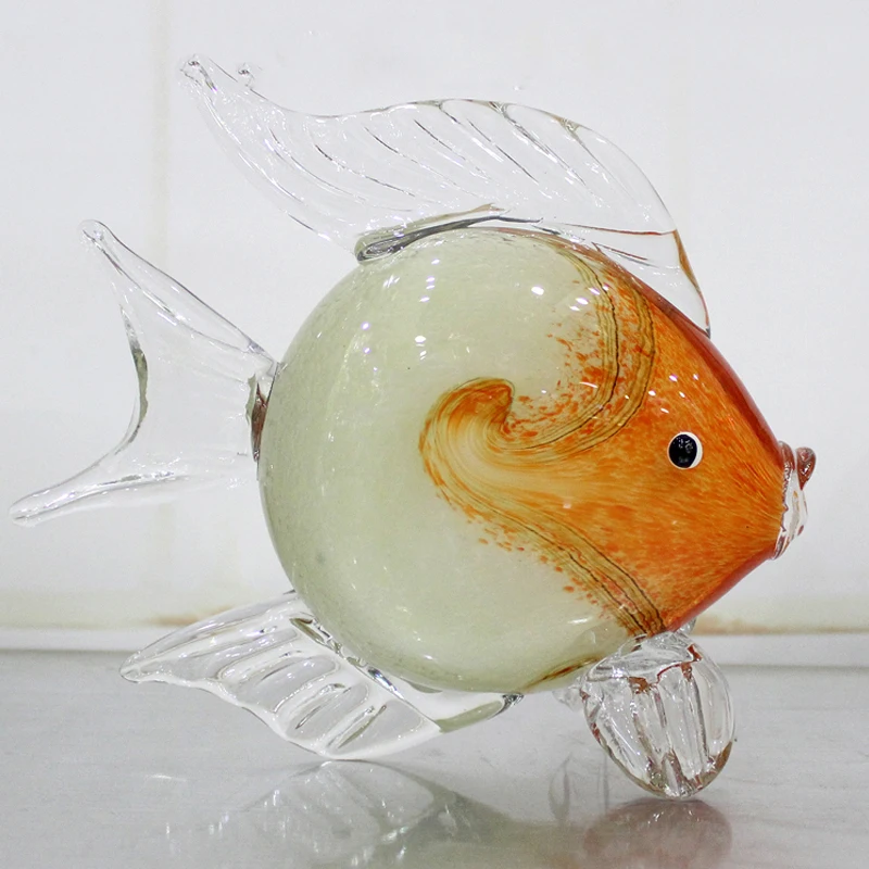 

GLASS GLAZE FISH CRAFTS ORNAMENTS CRYSTAL GLASS FIGURE PAPERWEIGHT ORNAMENT WEDDING DECOR CRYSTAL FIGURINES HOME DECOR