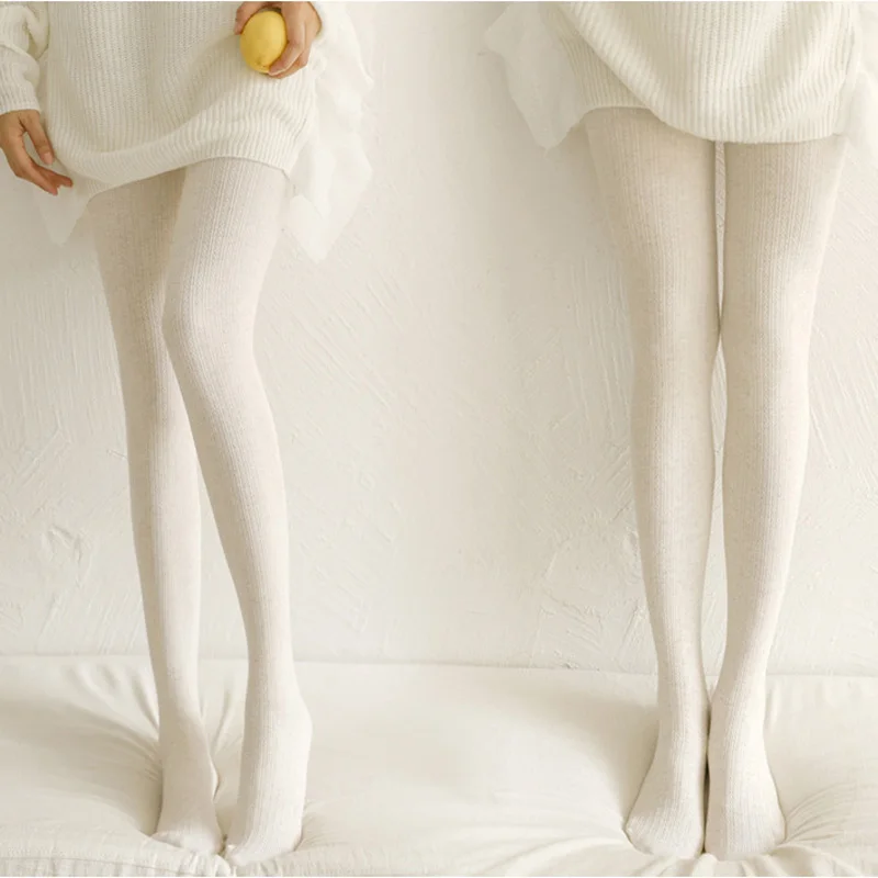 Осенне-зимние теплые колготки с высокой эластичной талией кашемировые толстые