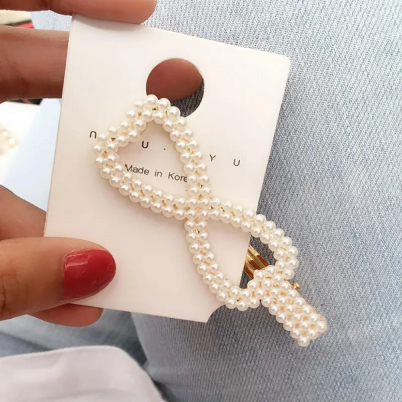 Новинка элегантные жемчужные заколки для волос маленьких девочек головные уборы