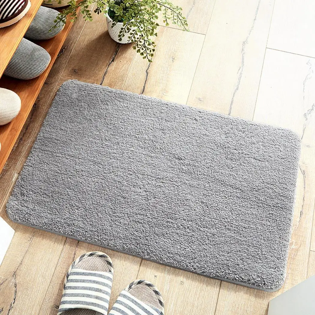 Soft Floor Mat Home Door Rug Non-slip Kitchen Modern Solid Bathroom Rectangle Plush | Дом и сад