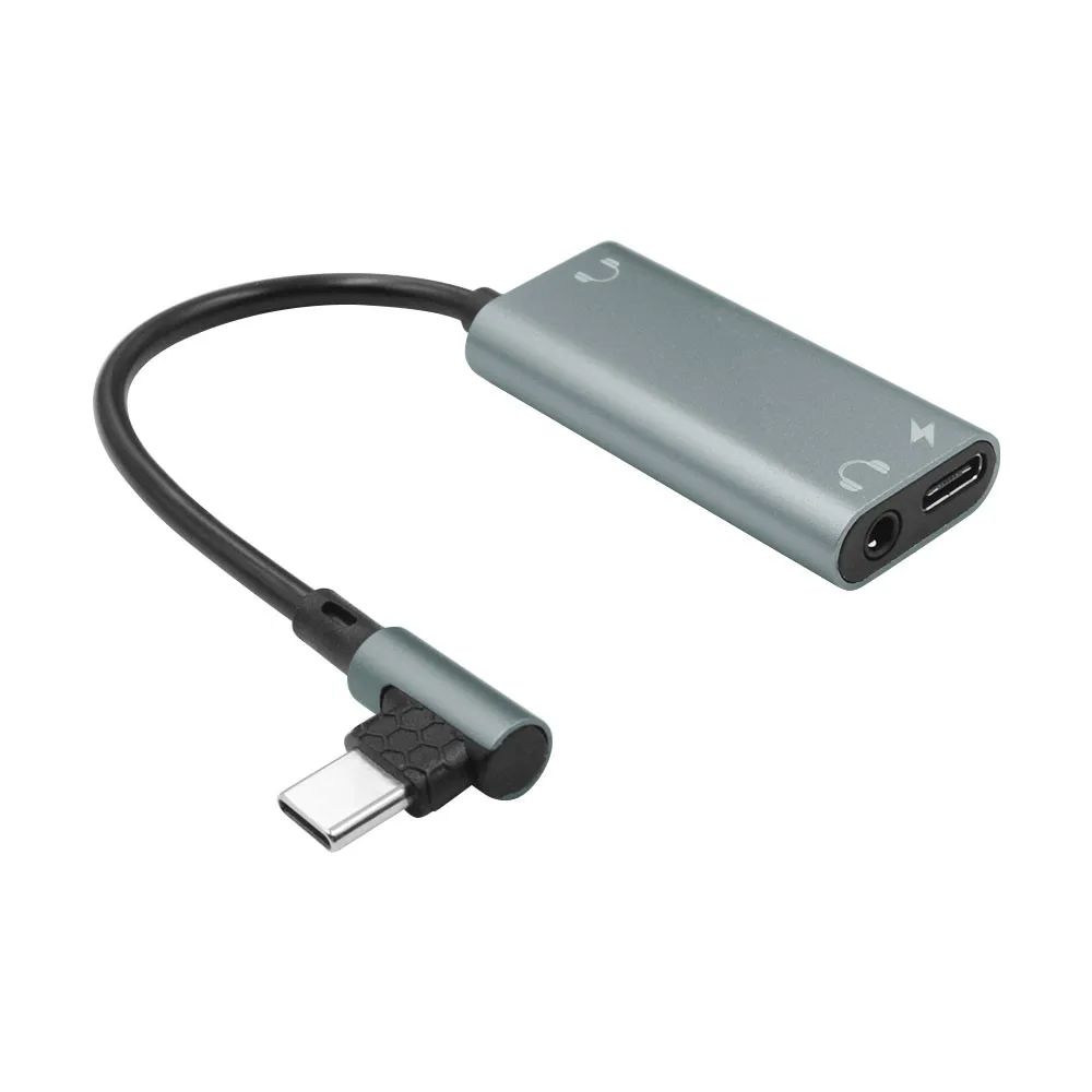USB-разветвитель Bundwin типа C адаптер для наушников на 3 5 мм зарядный аудиокабель
