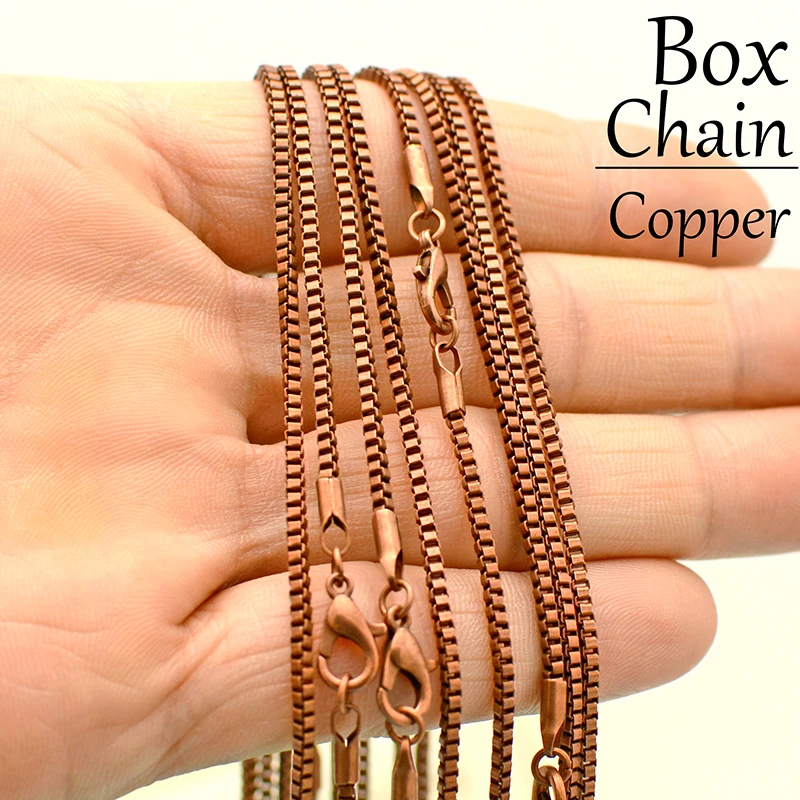 Ожерелье цепочка женское с золотым/серебряным покрытием и бронзовым/медным 20