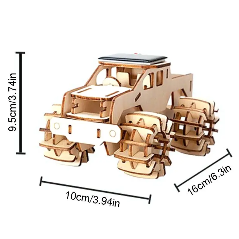 

Wooden Solar Car Model Kits DIY Educational Science Toys Kits for Kids Age 8-12