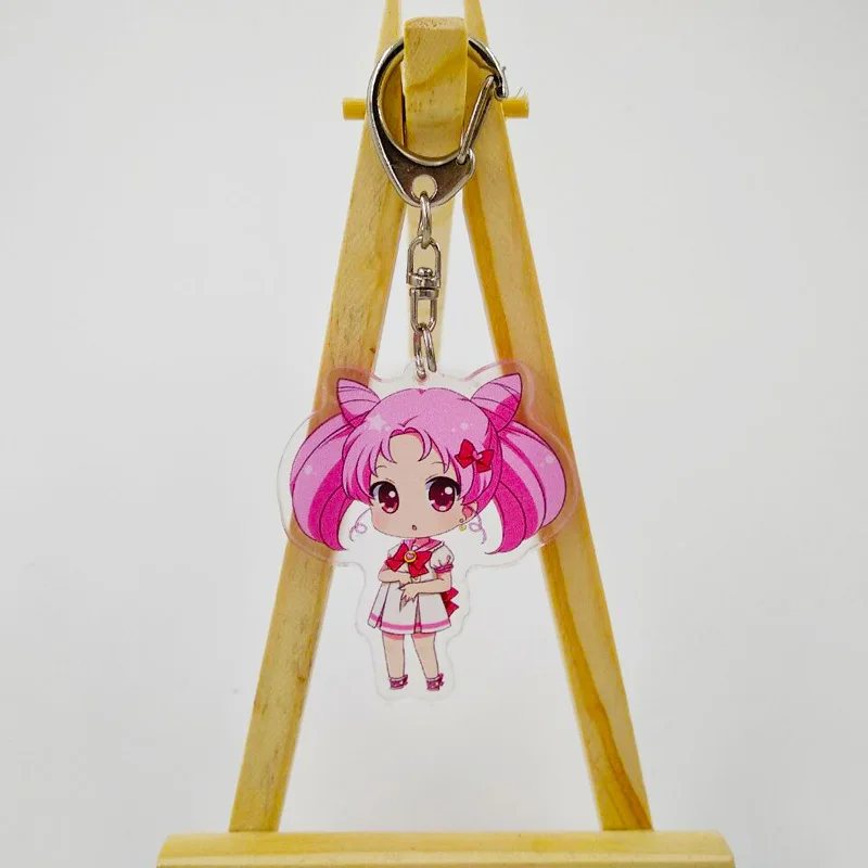 С рисунком из аниме Сейлор Мун Акриловые Артемида брелок луна фигурка брелка для