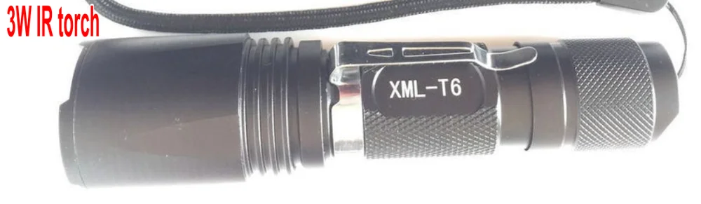 only 3W torch Ночного видения прицел монитор DIY 4," Вращающийся ЖК-экран камера крепление кольца ИК фонарь Охотничий Тактический прицел Монокуляр - Цвет: only 3W torch