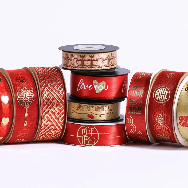 5 ярдов красная бронзовая лента с надписью сделай сам | Дом и сад