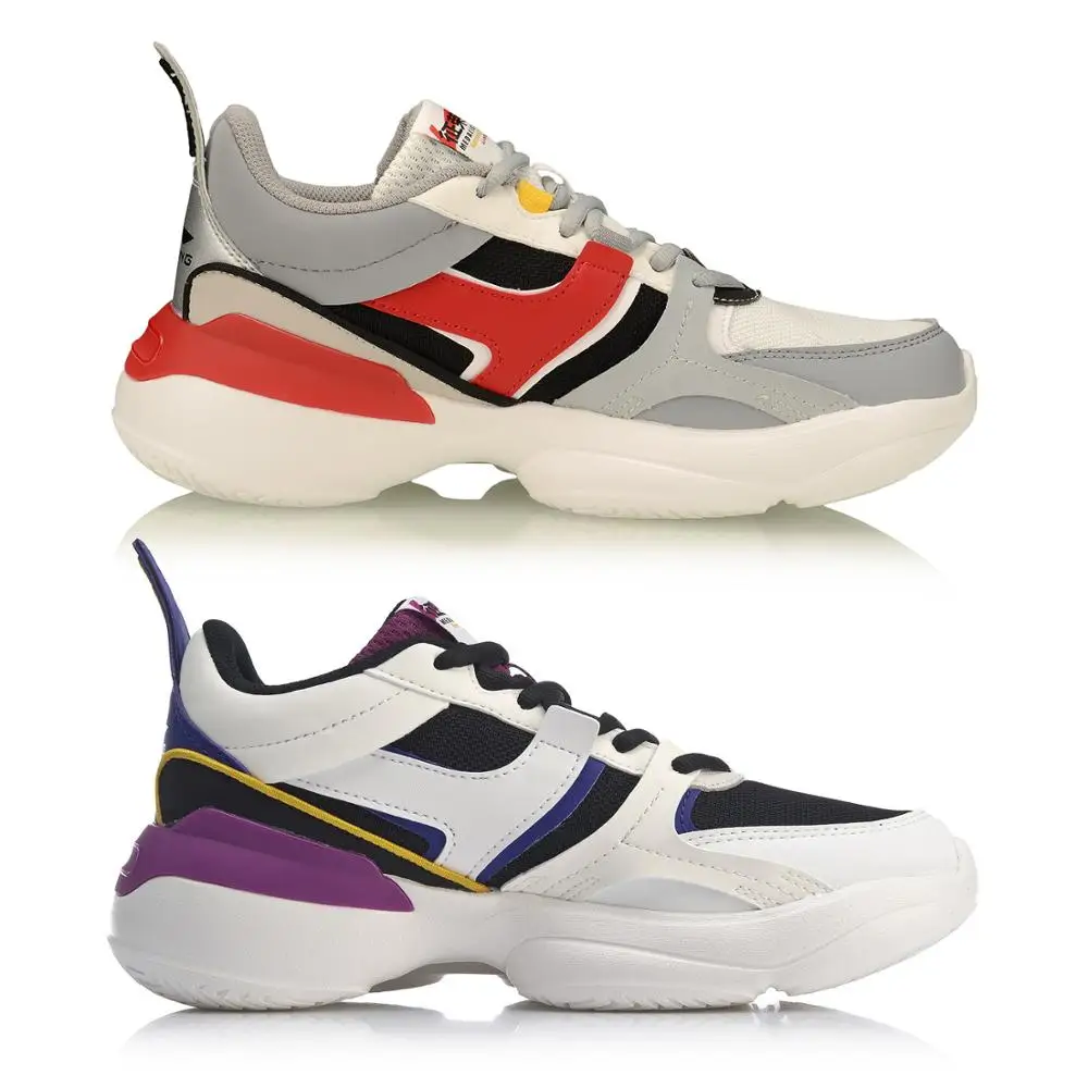 Li-Ning/Женская обувь 92 в стиле «Медалист»; легкая подкладочная подкладка; ретро кроссовки; спортивная обувь; AGLP086 SOND19
