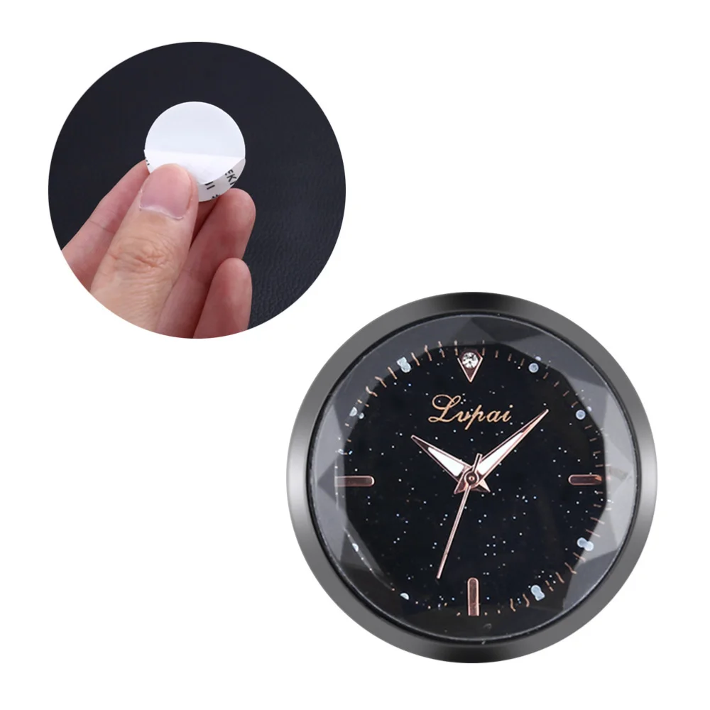 

Universal Car Dashboard Clock Car Electronic Clock For Auto Interior Decoration - BZ844(Golden)