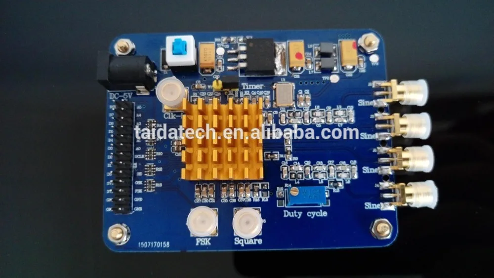 

Taidacent AD9854 DDS audio signal video generator ic 1-400 mhz sine waveform generator variable frequency square wave generator