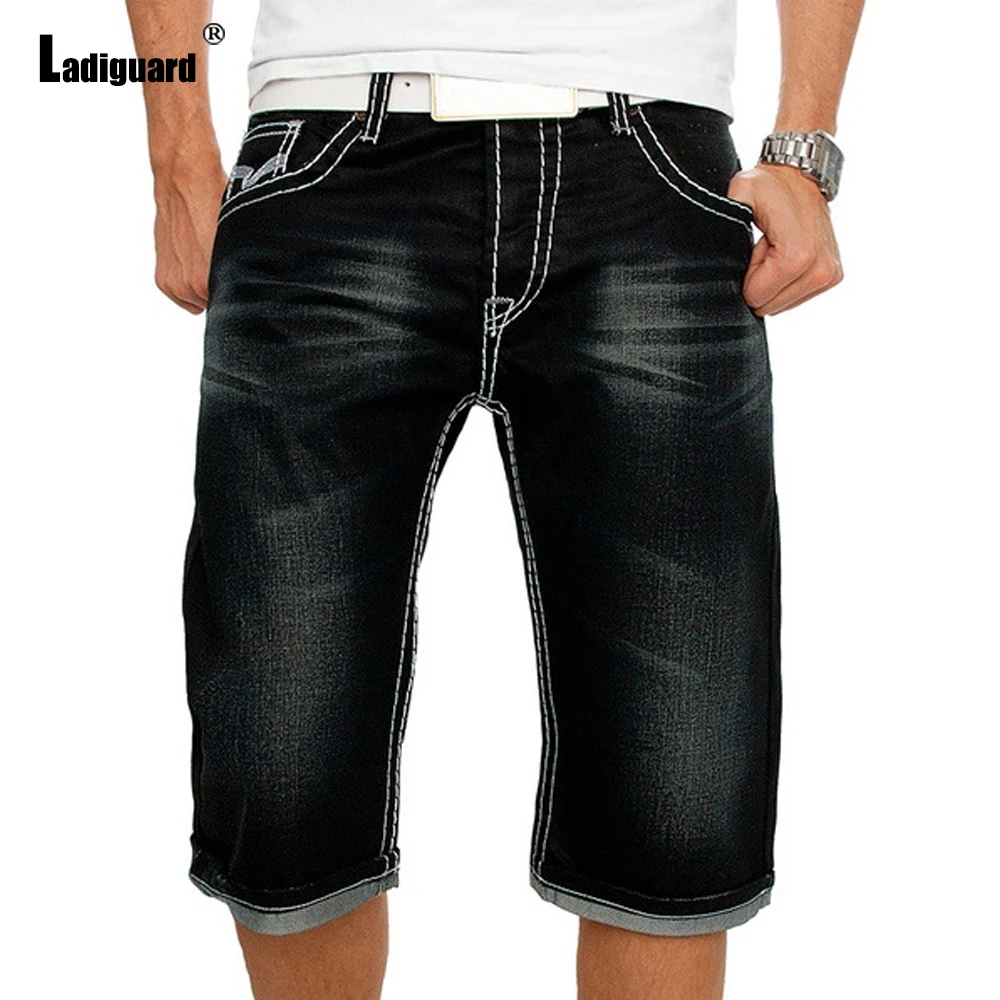 Plus Size 3xl Men Denim Shorts Jeans 2022 New Patchwork Zipper Half Bottom Casual Demin Knee-Length Jean Pants Sexy Men Clothing