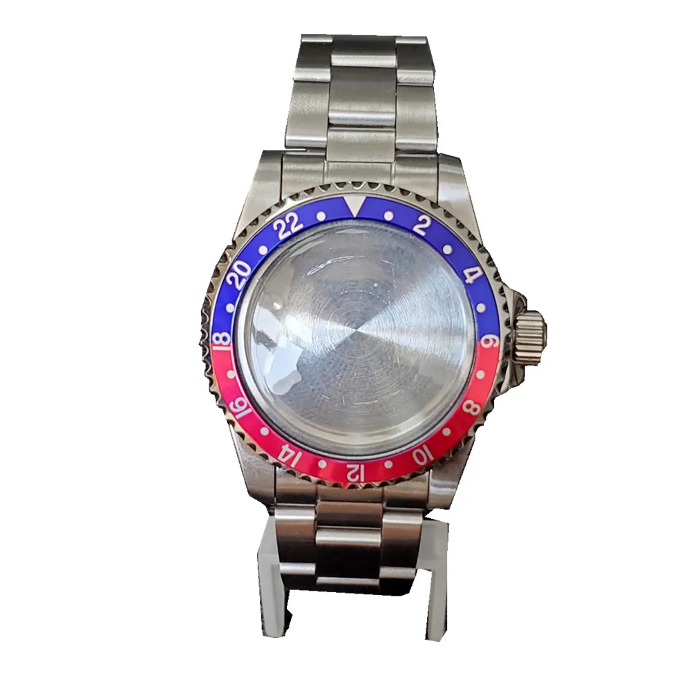 

100m Waterproof 39.5mm Stainless Steel Watch Strap Belt Bezel Watch Case Set Replacement For Japanese NH35 NH36 Movement
