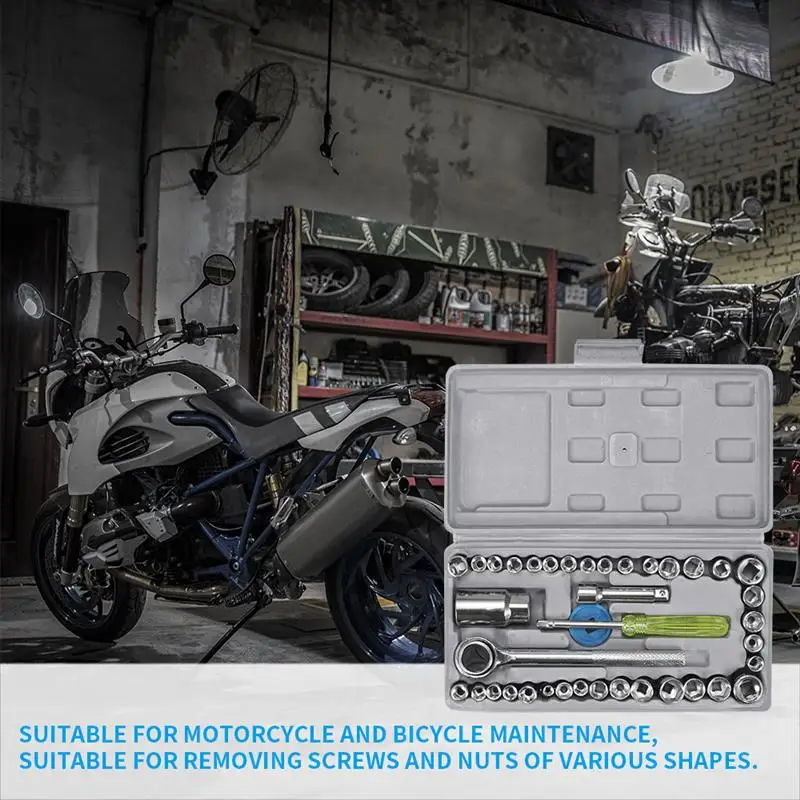 

40pcs Socket Wrench Set Fine polishing Suitable for car, home, machine repair,auto repair suitable for car dismantling throttle