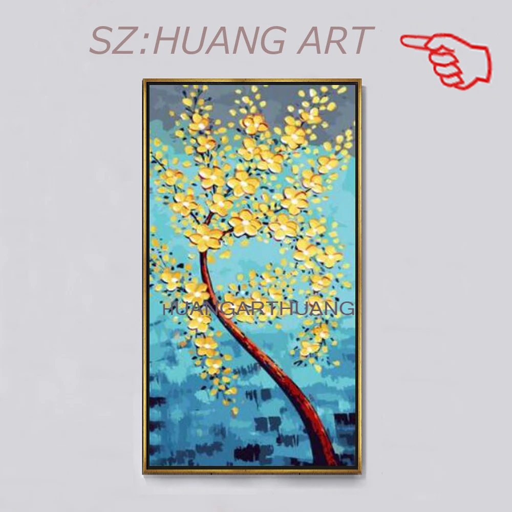 Палитра ножей богатых деревьев картина маслом для гостиной домашний декор