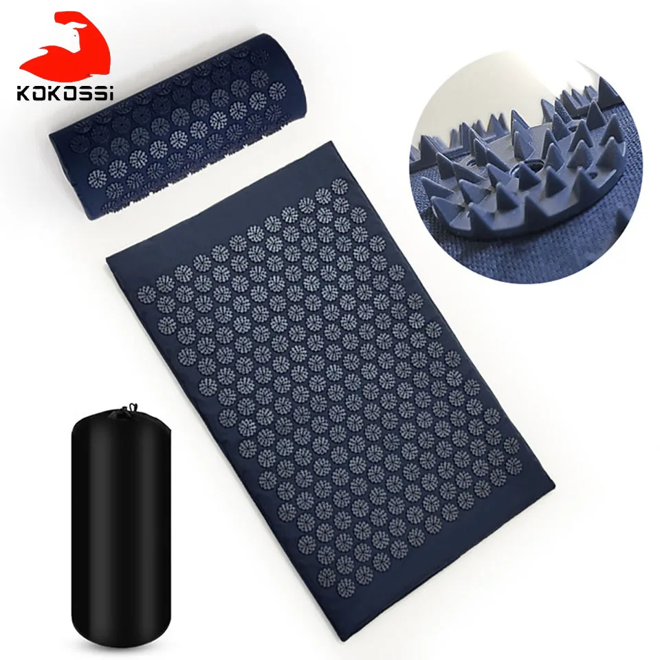 KoKossi Йога массажный коврик акупрессурном коврике для облегчения боли в спине шеи
