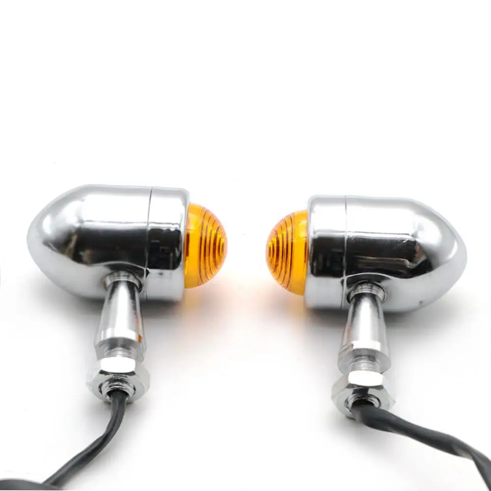 ZORBYZ 1 пара поворотный сигнал мотоцикла хромированная пуля сверхмощные