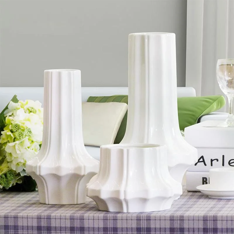 

Nordic Plant Vase Table Office Modern Minimalist Ceramic Office Aesthetic White Flower Vase Deco Maison Home Decoration DF50HP