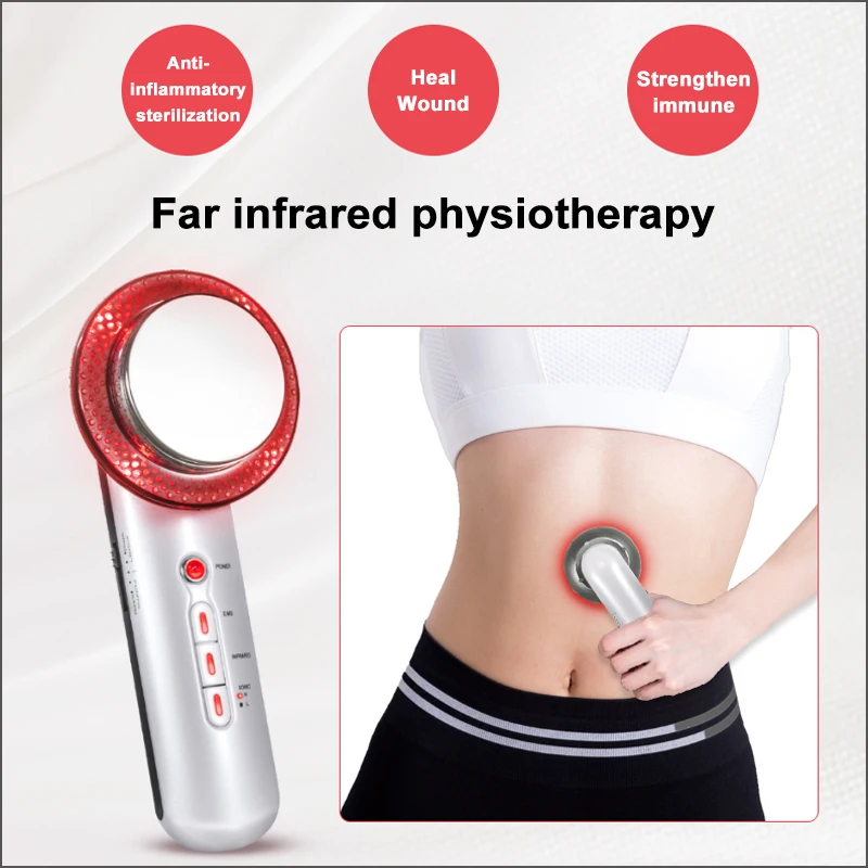 RZ 3 в 1 EMS инфракрасный ультразвуковой массажер для ног тела устройство сжигатель