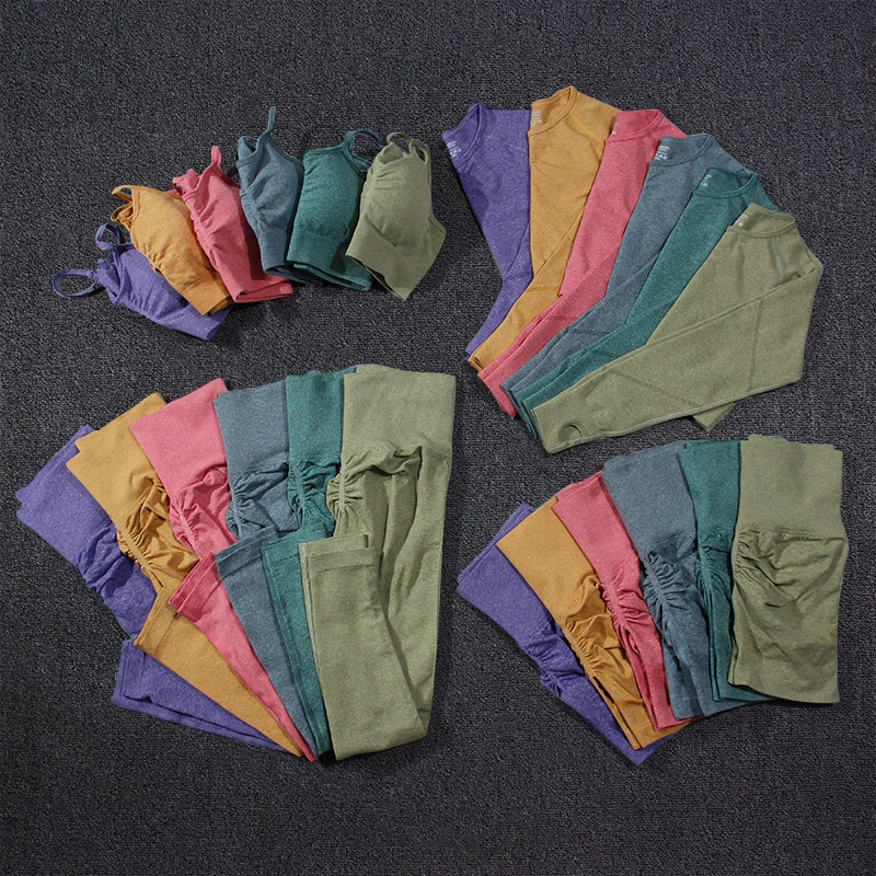 

Спортивный костюм женский, для занятий йогой, с длинным рукавом