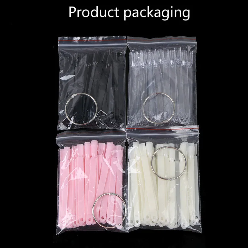 

Nail Polish Color Plate Plastic Fan-shaped New DIY Nails Color Card Manicure Nail Art Tips Equipment Tools Nail Accesoires