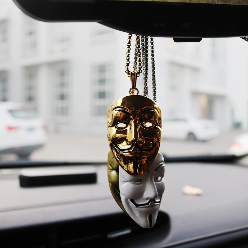 1 шт. модные ювелирные изделия серебряные подвеска фильм Вендетта маска из