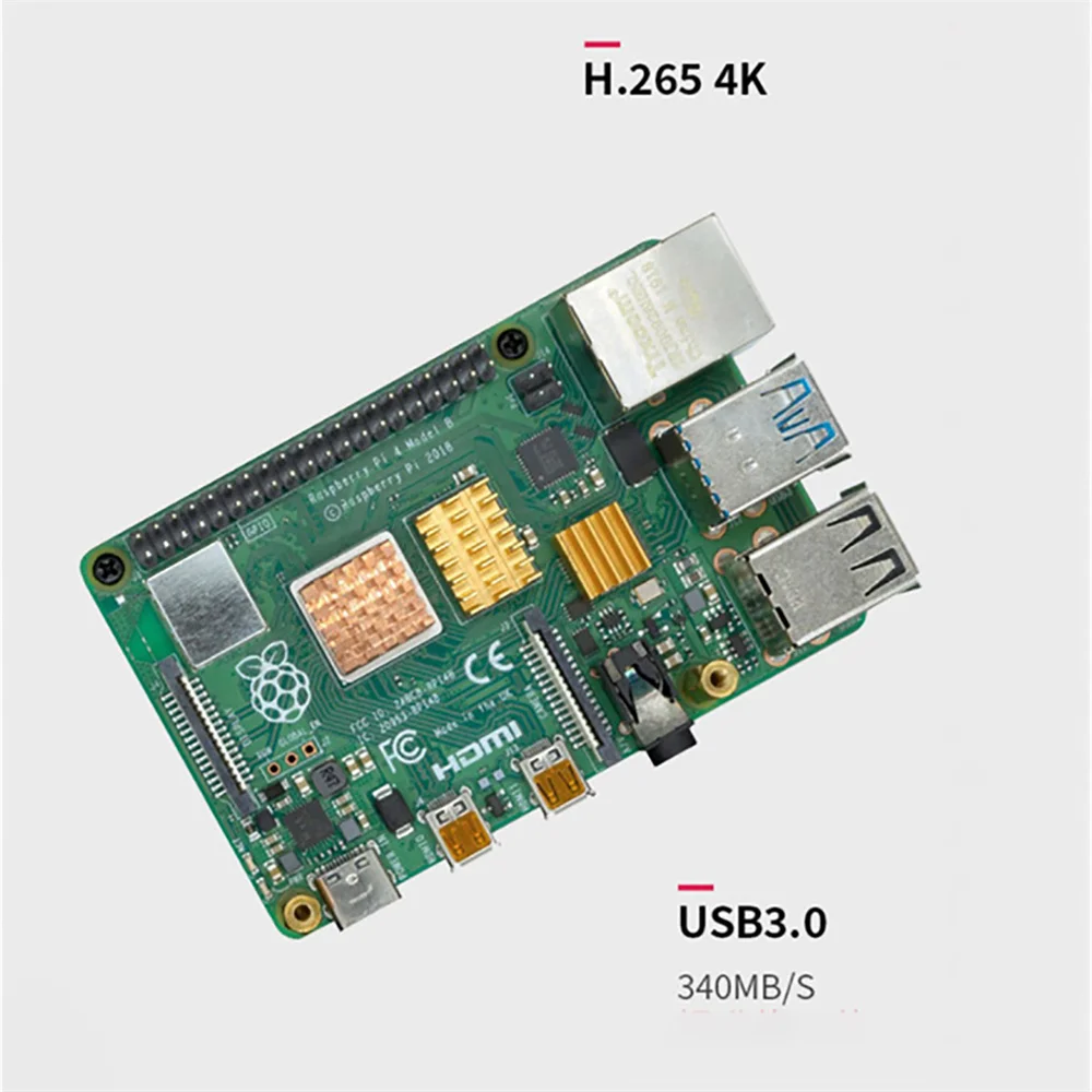 Металлический чехол для Raspberry Pi 4B |