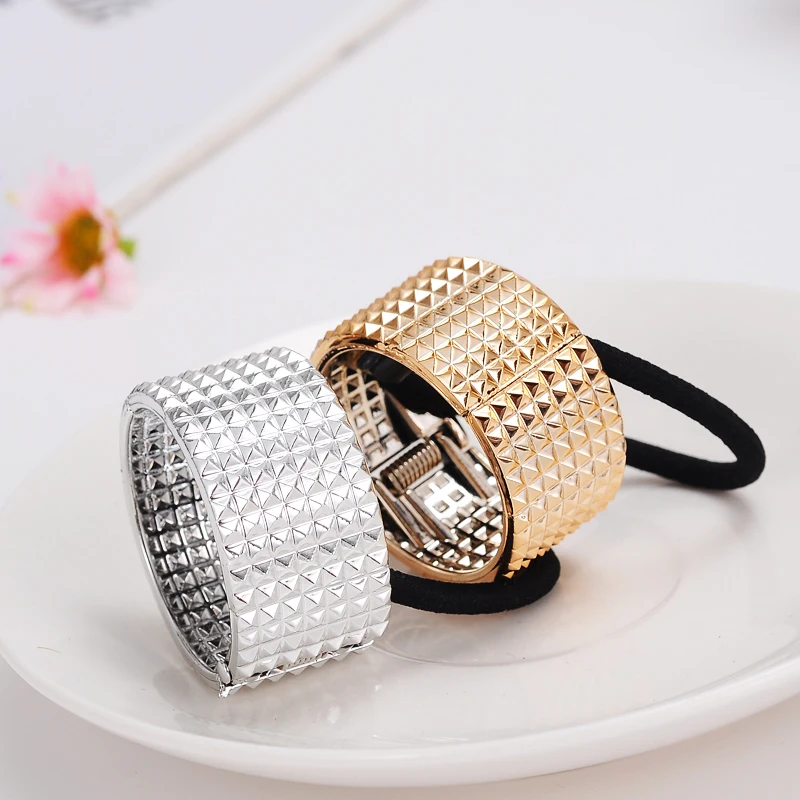 

Женская резинка в стиле панк с сетчатым рисунком, Дамская повязка для волос, обтягивающая повязка, кольцевая повязка для девочек, уличные сп...