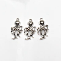 8pcs charms octopus 3217mm antique tibetan silver pendant finding accessories diy vintage bracelet necklace handmade
