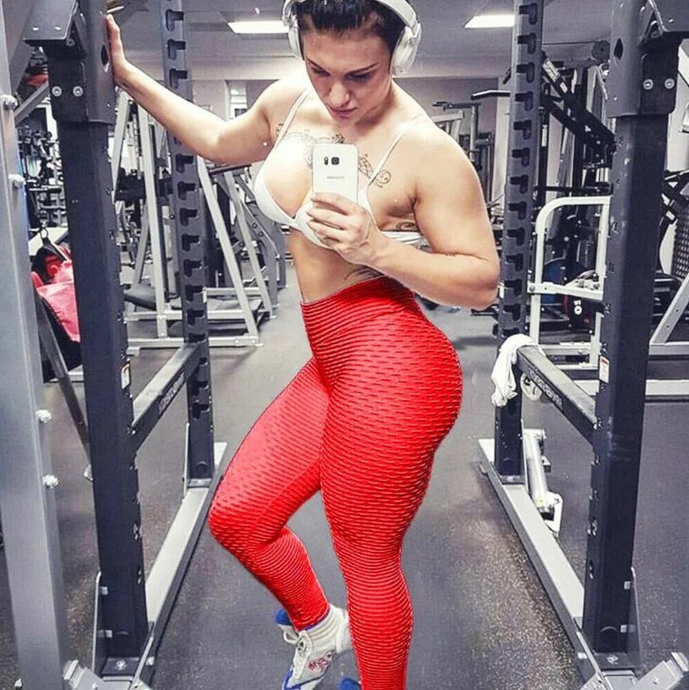 

Fashion Women's Leggings New Summer Casual Leggings Solid Color High Waist Beautiful Buttocks Sports Tight Yoga Pants Donsignet