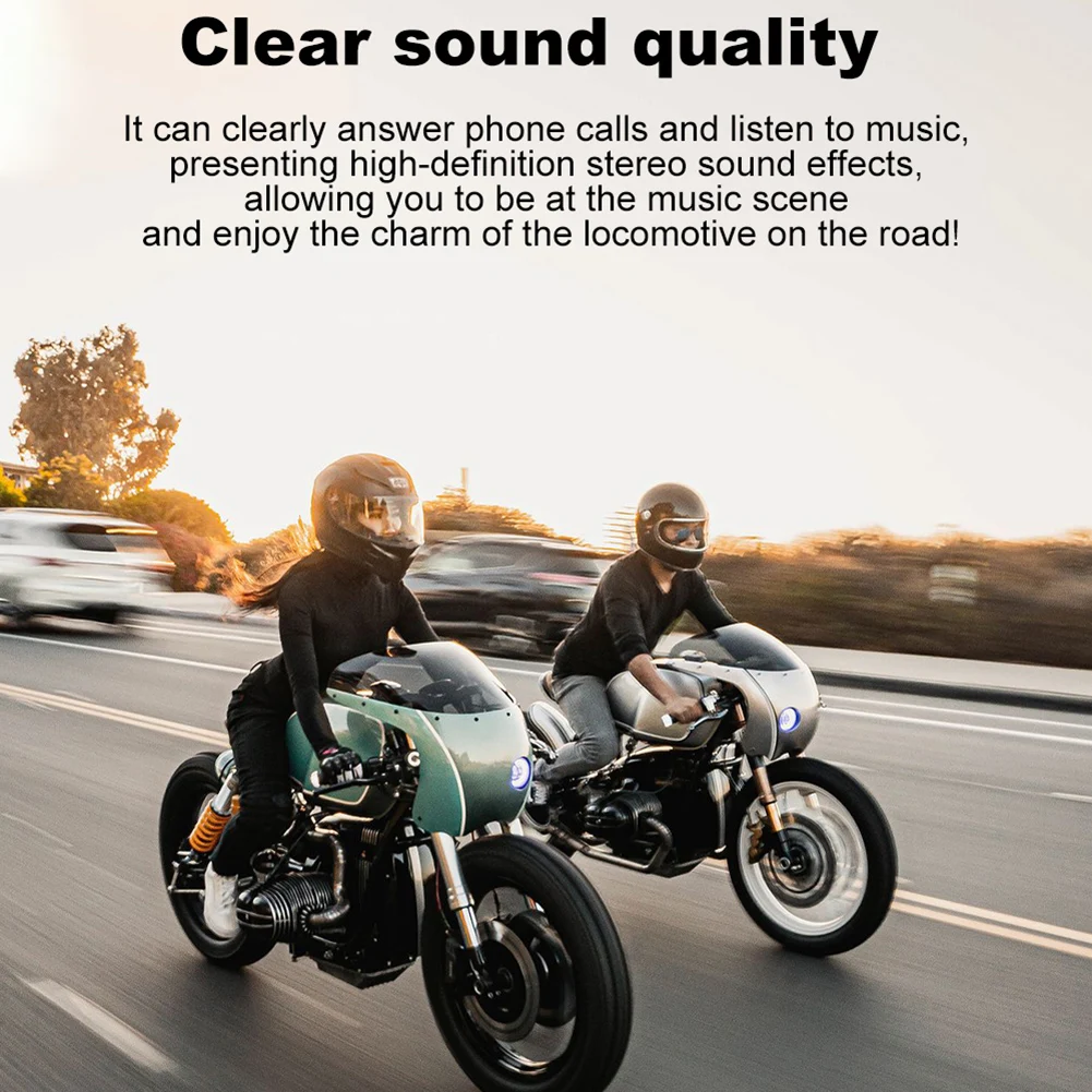 

Motor Helmet Bluetooth 5.0 Headset Anti-interference For Motorcycle Helmet Riding Intercom Hands Free Headphone MP3 Speakers