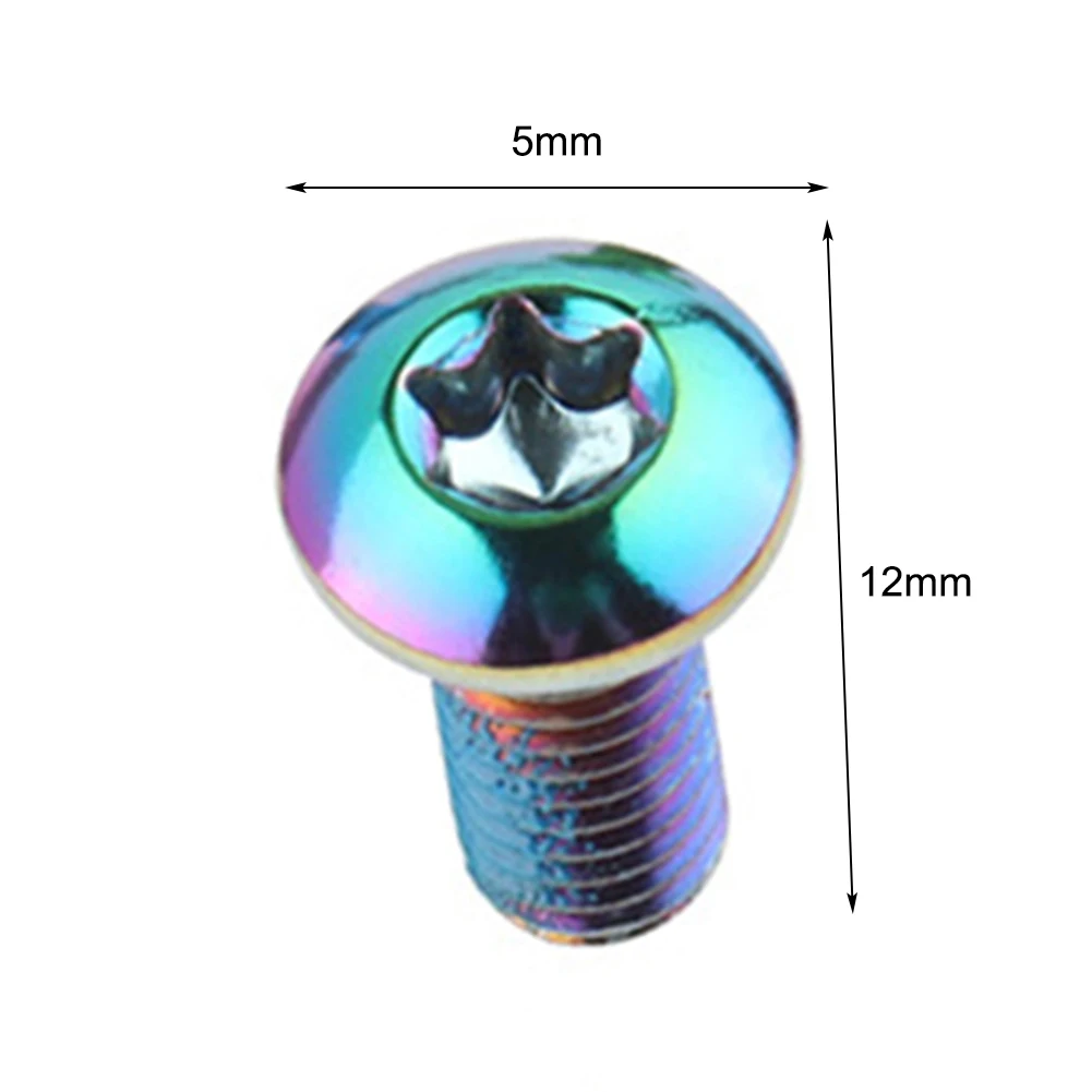 

12x Mountain Bike Disc Brake Rotor Screw Brake Rotor Torx Bolts M5X12mm Bicycle Part Bike Repair Fixing Tool Cycling Accessories