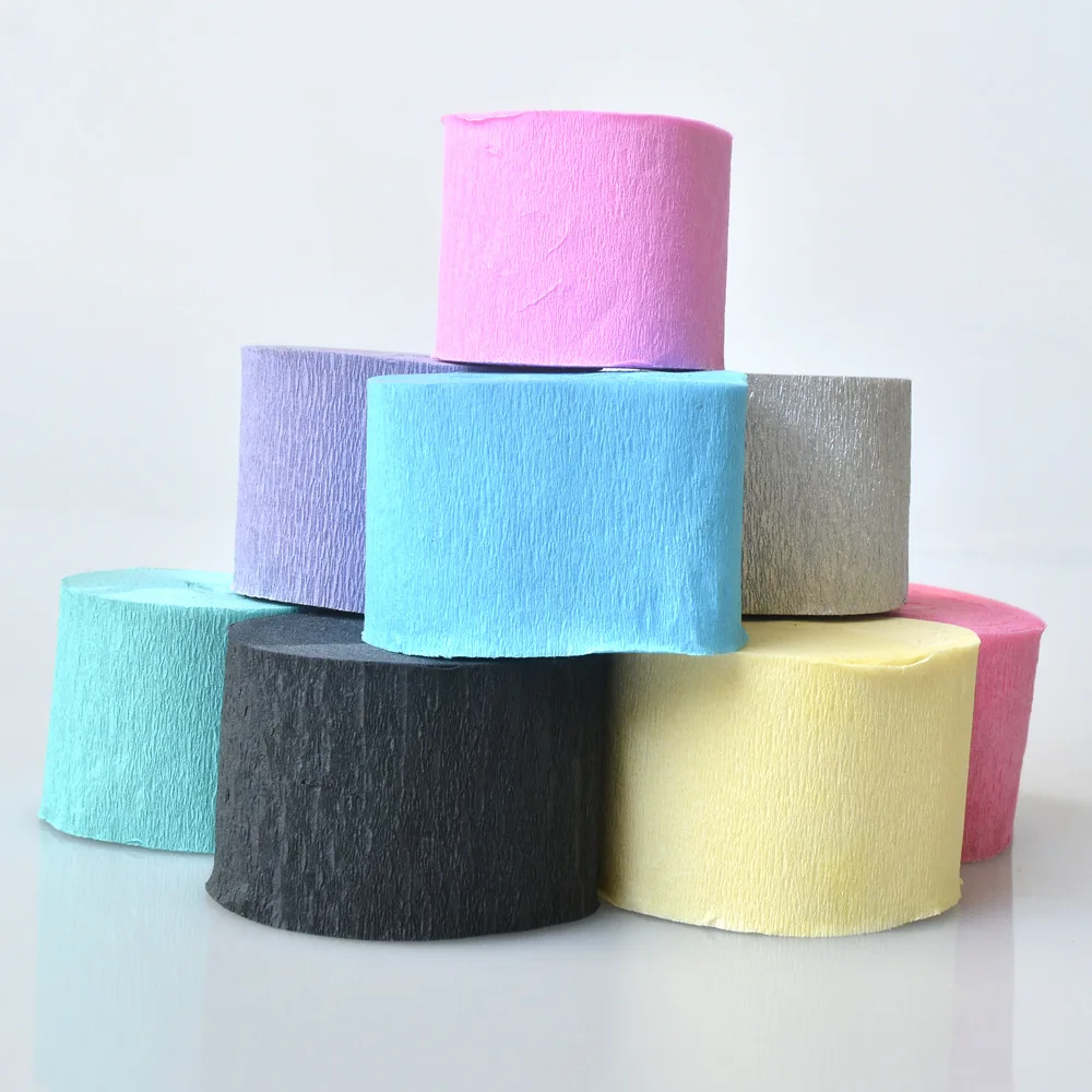 10 м длинные узкие ленты из крепированной бумаги Сделай Сам Бумажная гирлянда