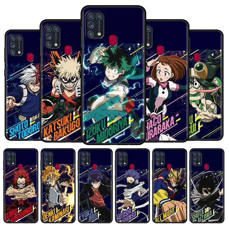 

Anime My Hero Academia Phone Case For Samsung Galaxy F62 F52 5G F41 F22 F12 M62 M42 M32 M21 M31 M30s M51 M31s M11 M01 M10 Cover