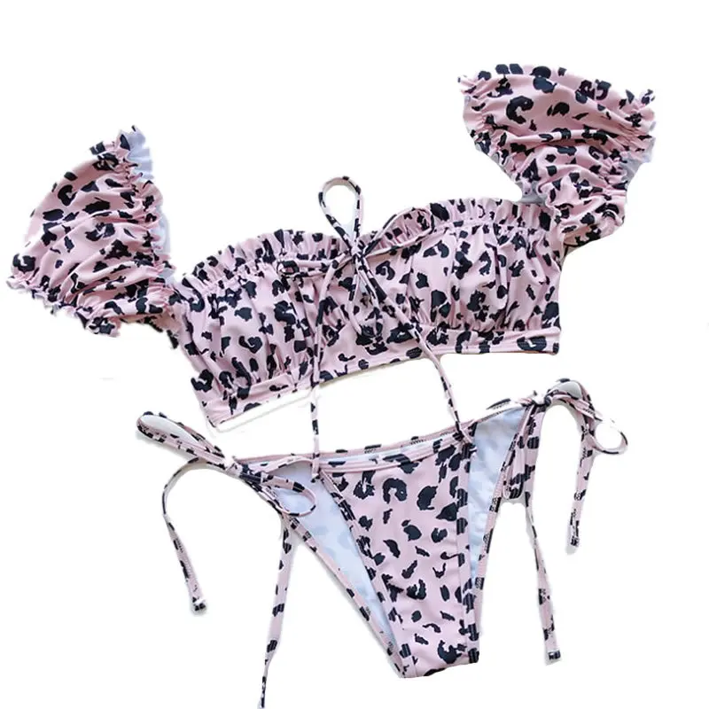 

Swimwear Woman Print Floral Beachwear Swimsuit Sexy Bikini New Push Up Bikini Set Bathing Suit Women Biquini Two Piece Suit