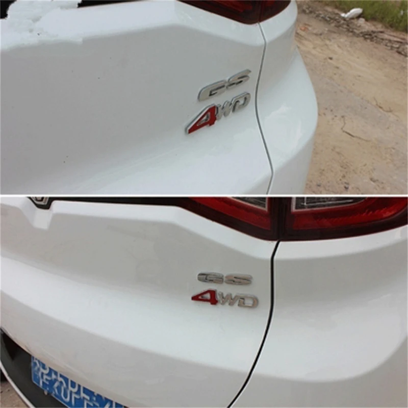 3D Металл для автомобиля хвост задняя сторона лобовое стекло крыло Четыре колеса