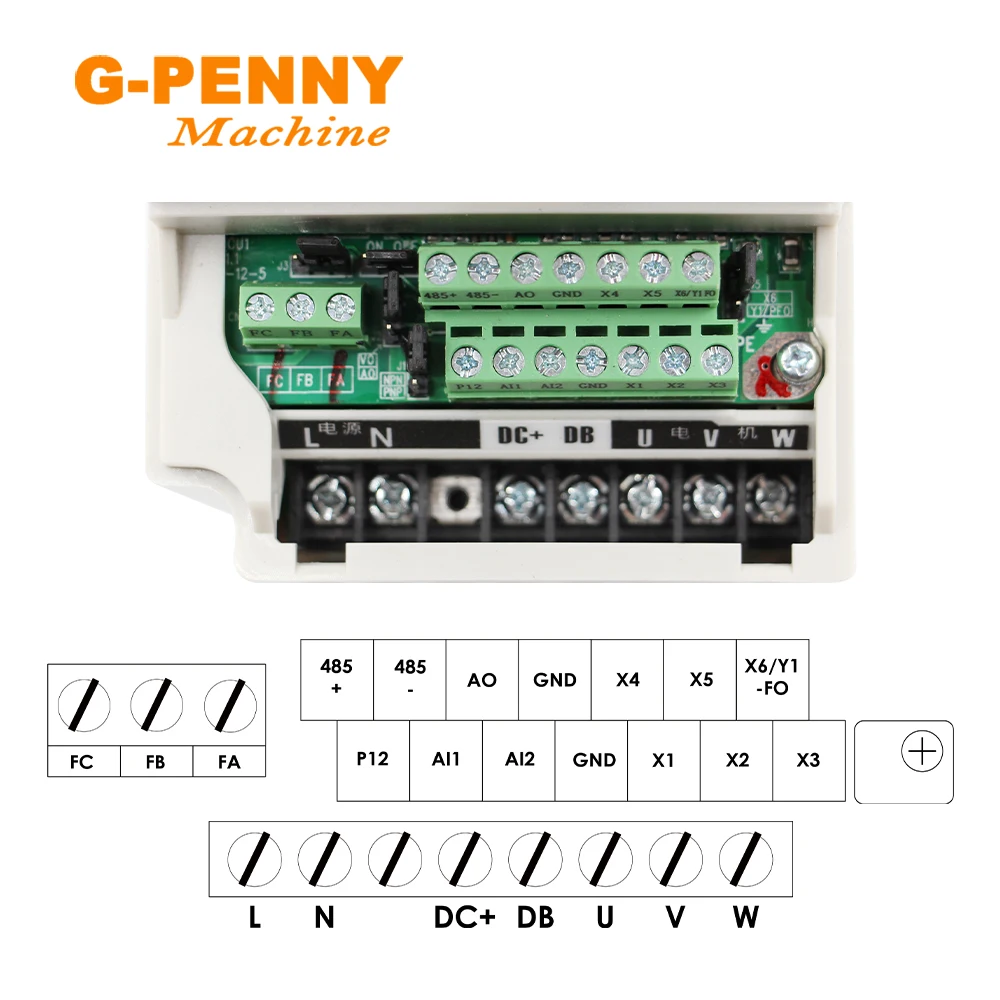 G-PENNY 2 кВт ER20 220 В двигатель шпинделя с водяным охлаждением диаметром 80*230 мм 4 шт.