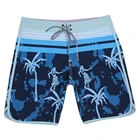 Мужские пляжные шорты-бермуды, эластичные, быстросохнущие, водонепроницаемые, для спортзала, плавания, пляжные шорты, 4 способа