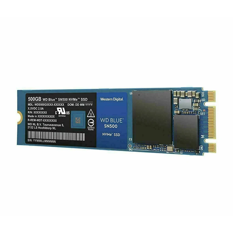 Western Digital WD Blue SN500 SSD накопитель M2 2280 250GB 500GB M.2 NVMe PCIe Gen3 * 2 Внутренний твердотельный