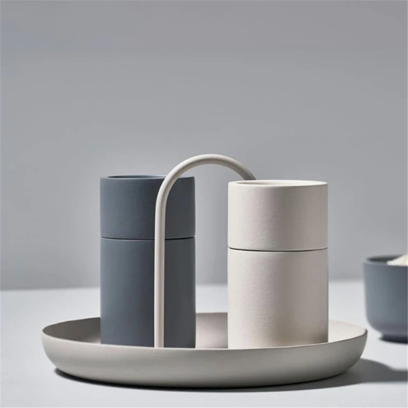 Скандинавский Круглый Портативный поддон для хранения гостиной настольного