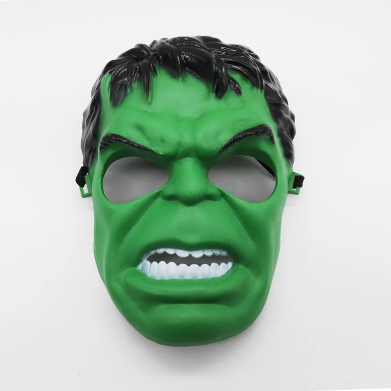 

Anime Marvel Hulk Spiderman Figure Mask Cosplay Party Avengers Spiderman Iron Man Captain America Halloween Masks Pvc Model Toy