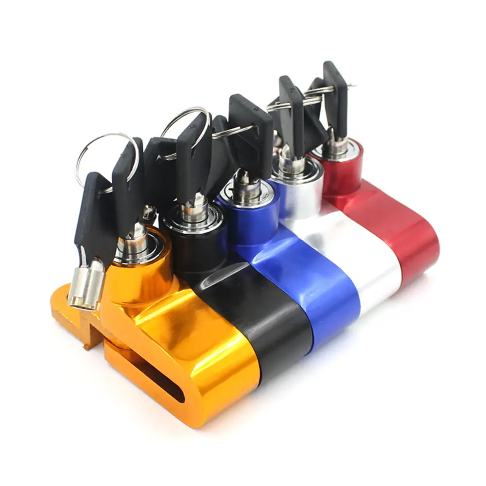 Велосипедный замок из алюминиевого сплава водонепроницаемый на тормозной диск