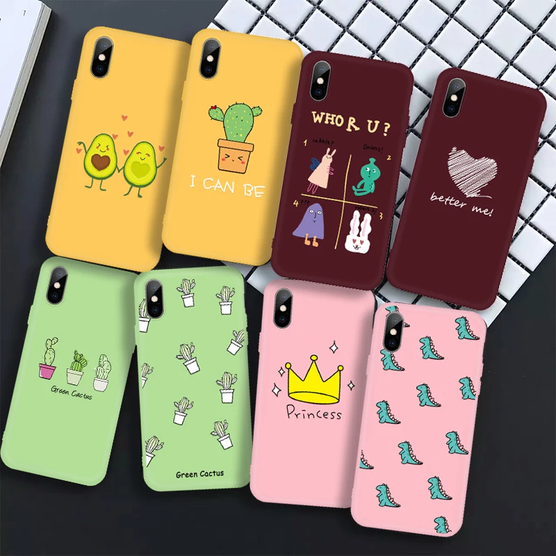 Чехол с красочным рисунком для iPhone 6 6s 7 8 Plus X XS Max XR 5 детской модели мягкий