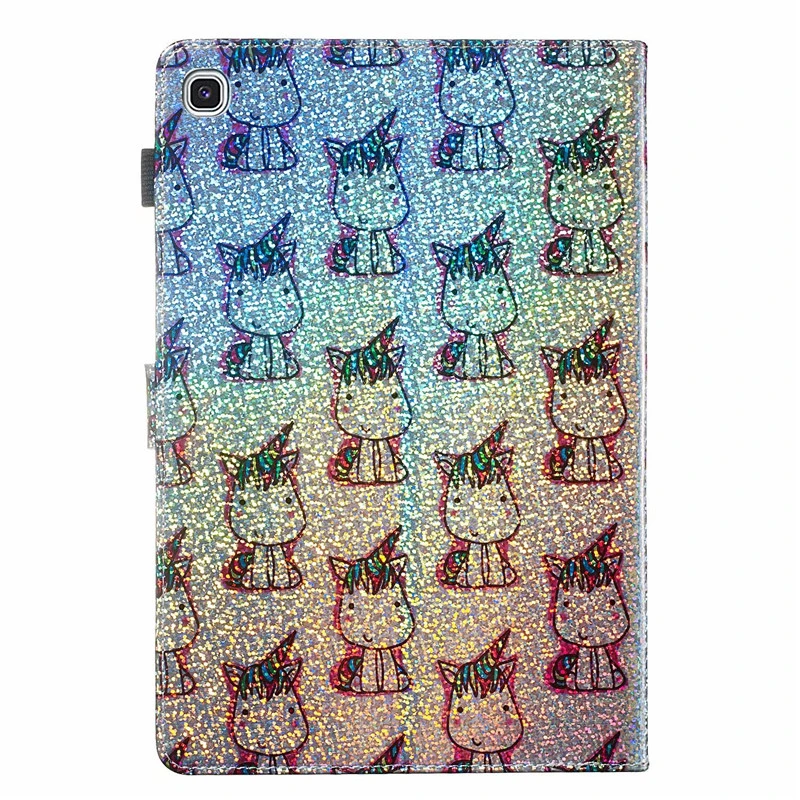Блестящий Алмазный Кожаный чехол с единорогом для планшета Samsung Galaxy Tab S5E 10 5