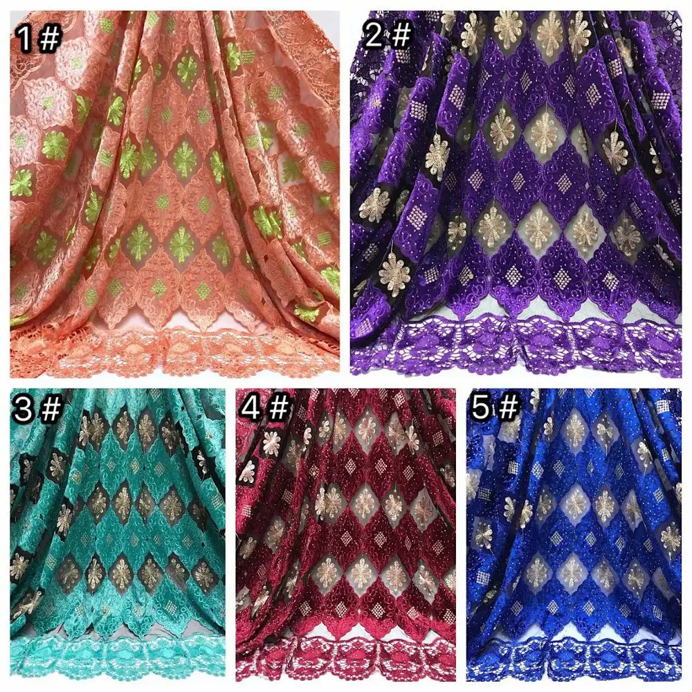 Африканский Воск Бисероплетение Кружева 5 цветов персикового вина оранжевый