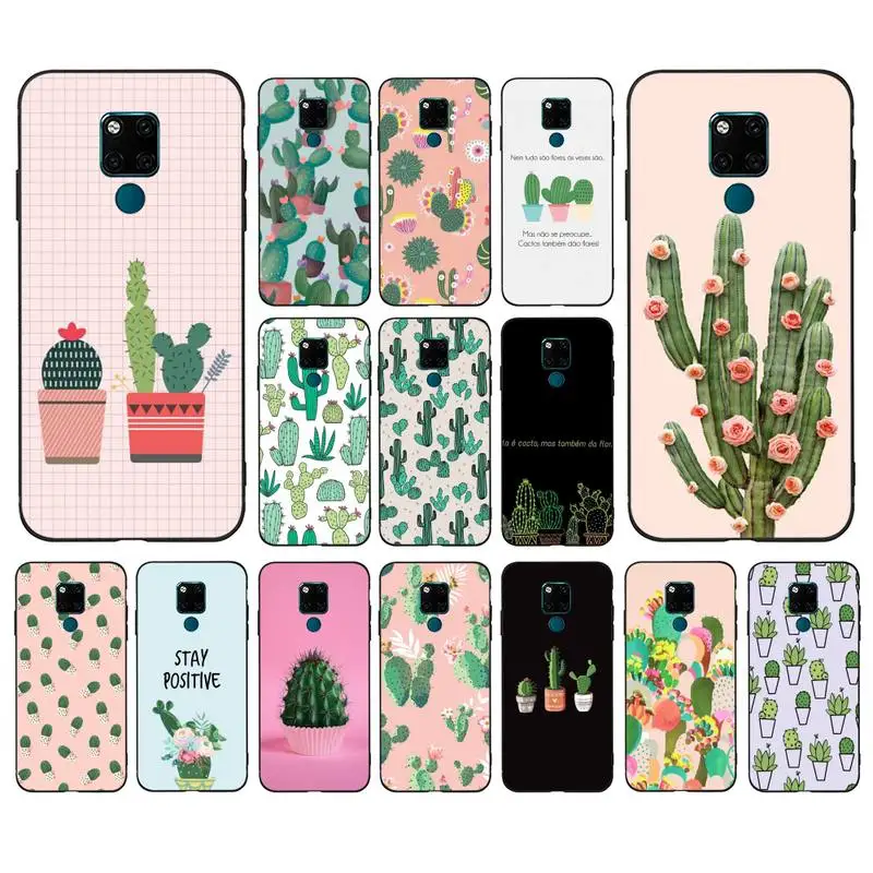 

MaiYaCa Cactus Vintage Flower Phone Case for Huawei Mate 20 10 9 40 30 lite pro X Nova 2 3i 7se